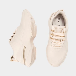 Tênis Chunky Feminino Ramarim Chunky Detalhe Ilhós Off White