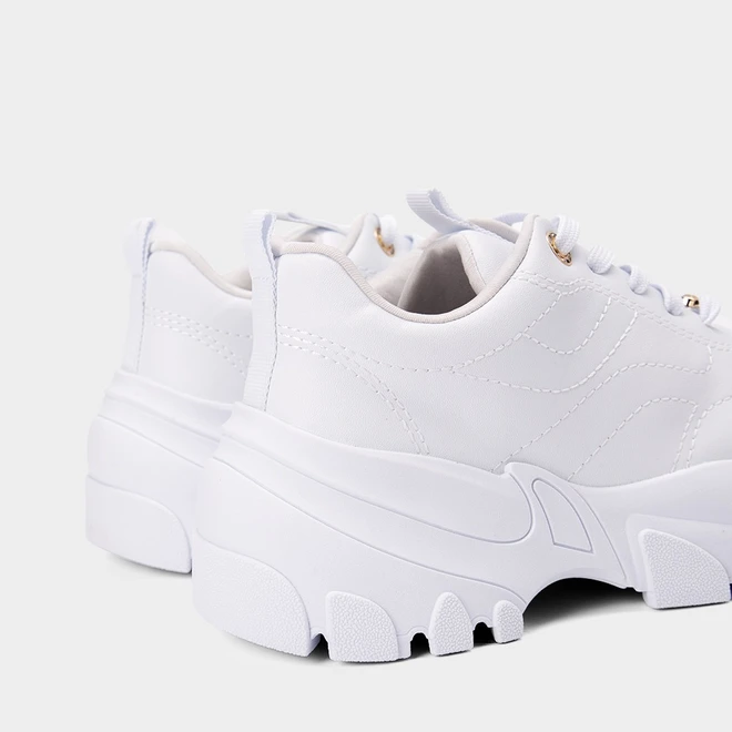 Tênis Chunky Feminino Ramarim Detalhe Pingente Branco
