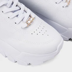 Tênis Chunky Feminino Ramarim Detalhe Pingente Branco
