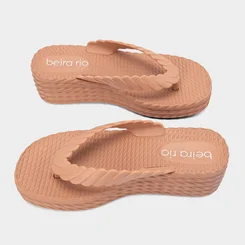 Tamanco Feminino Beira Rio Plataforma Nude