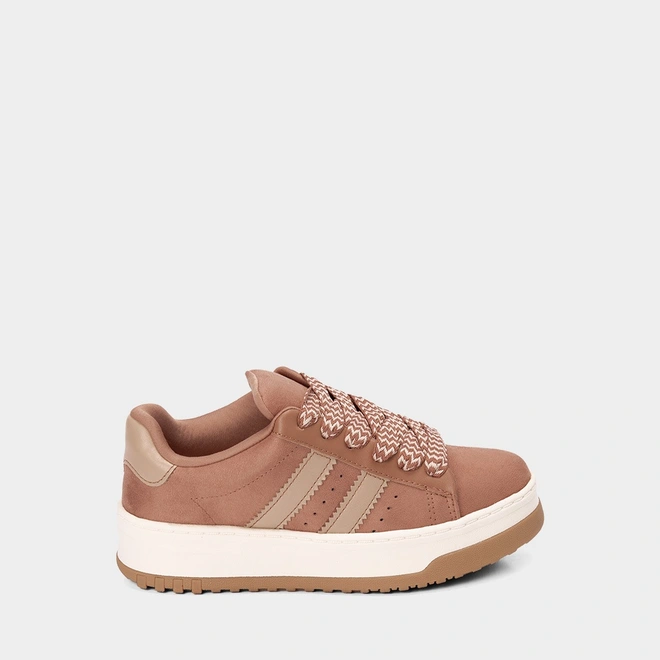 Tênis Casual Feminino Ramarim Camurça Marrom