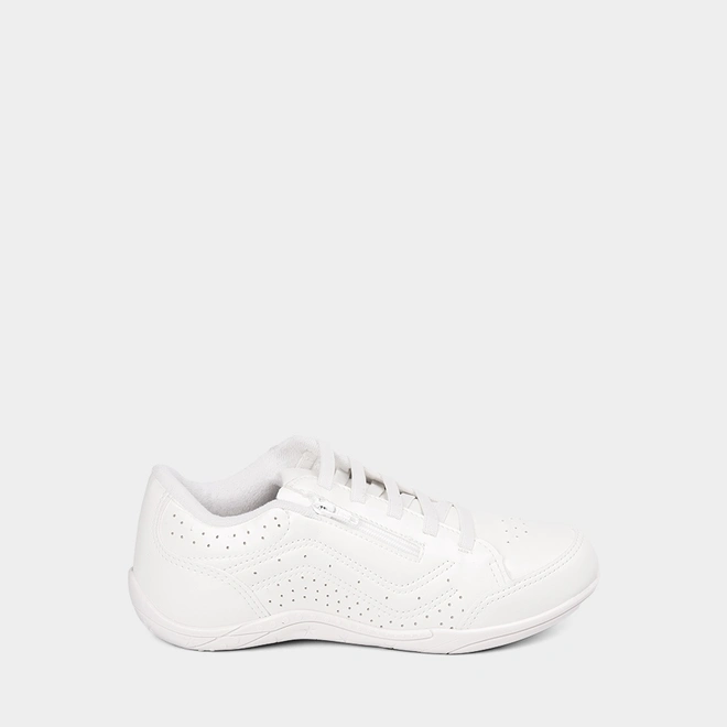 Tênis Casual Feminino Gabriela Com Perfuros Branco