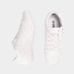 Tênis Casual Feminino Gabriela Com Perfuros Branco