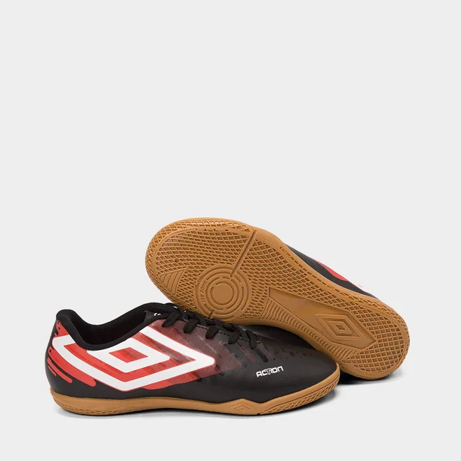 Chuteira Futsal Masculina Umbro Action Preto