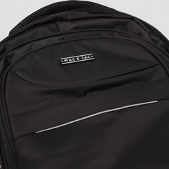 Mochila Masculina Mac & Jac Bolso Frontal Preta