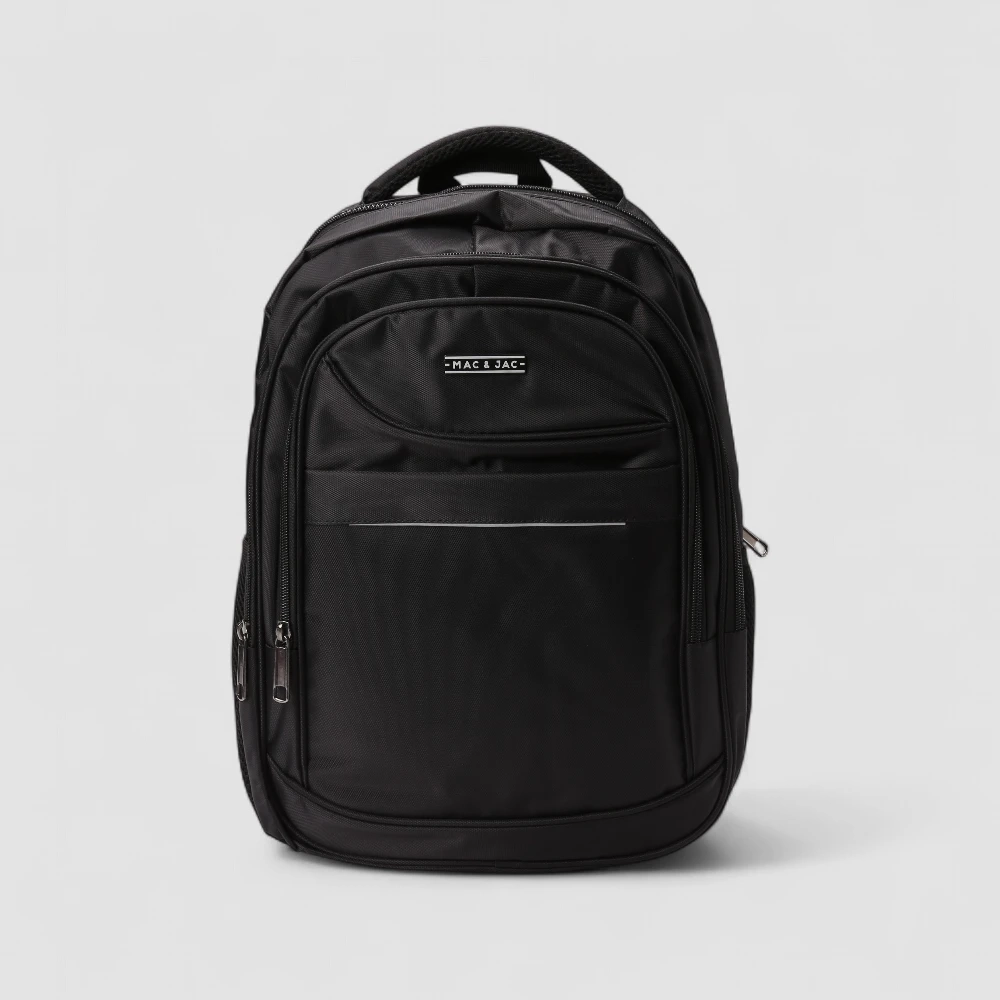 Mochila Masculina Mac & Jac Bolso Frontal Preta