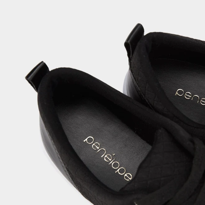 Tênis Penélope Casual Feminino Napa Preto