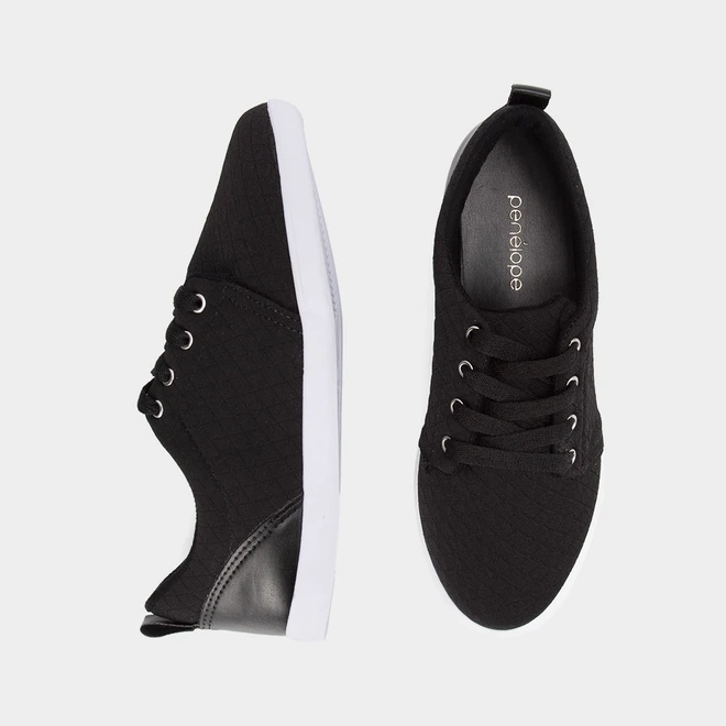 Tênis Penélope Casual Feminino Napa Preto