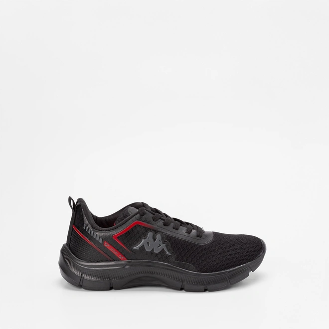 Tênis Esportivo Masculino Kappa Run 200 Preto & Vermelho