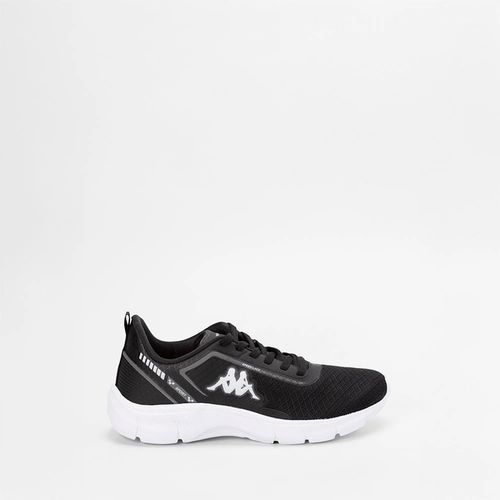 Tênis Esportivo Masculino Kappa Run 200 Preto & Branco