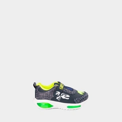 Tênis Infantil Vertus Jogging Dinossauro Com Led Marinho