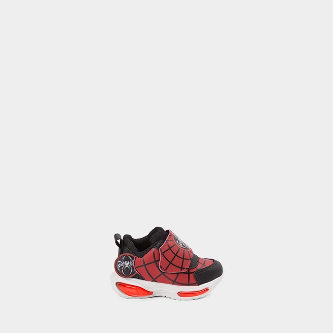 Tênis Casual Bebê Vertus Aranha Led Vermelho