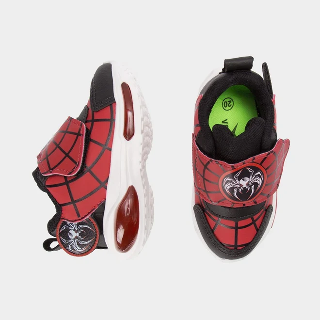 Tênis Casual Bebê Vertus Aranha Led Vermelho