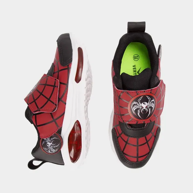 Tênis Casual Infantil Vertus Aranha Led Vermelho
