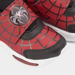 Tênis Casual Infantil Vertus Aranha Led Vermelho