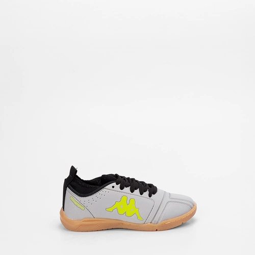 Chuteira Infantil Futsal Kappa Neon Prata