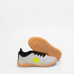 Chuteira Infantil Futsal Kappa Neon Prata