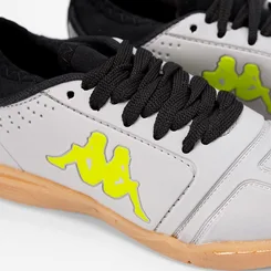 Chuteira Infantil Futsal Kappa Neon Prata