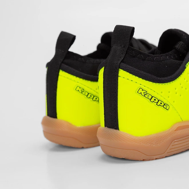 Chuteira Infantil Futsal Kappa Neon Amarelo