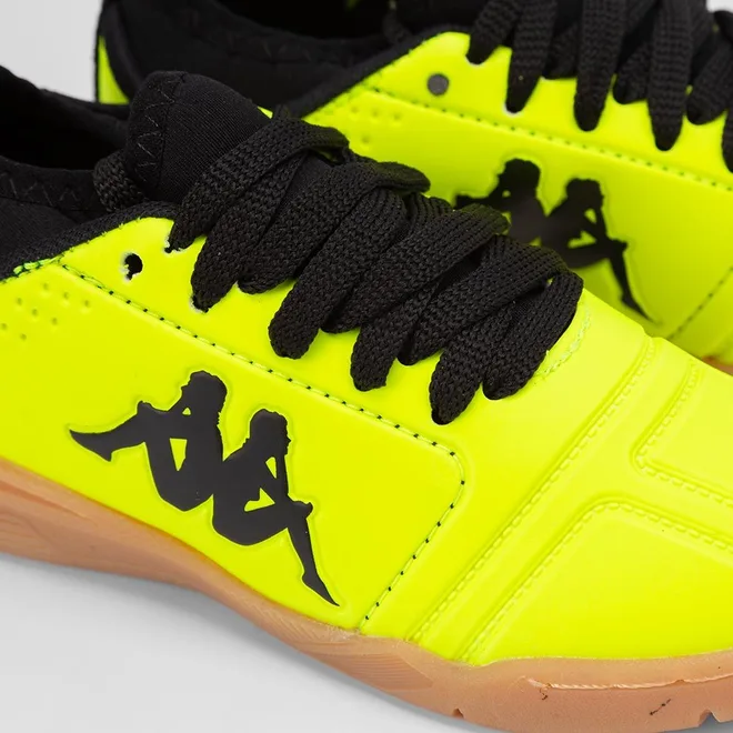 Chuteira Infantil Futsal Kappa Neon Amarelo