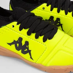 Chuteira Infantil Futsal Kappa Neon Amarelo