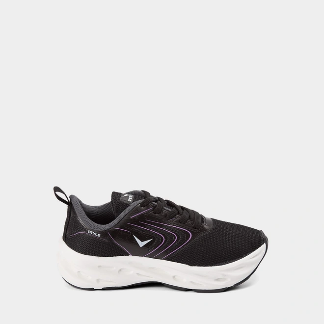 Tênis Esportivo Feminino Vertus Preto