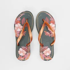 Chinelo Feminino Gabriela Floral Original Verde