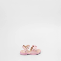Sandália Bebê Gabrielinha Detalhe Laço Strass Rosa