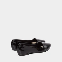 Sapatilha Feminina Moleca Bico Fino Verniz Preto