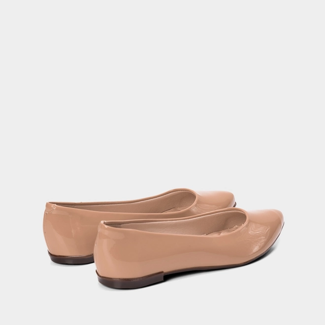 Sapatilha Feminina Moleca Verniz Nude