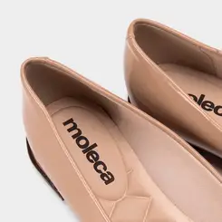 Sapatilha Feminina Moleca Verniz Nude