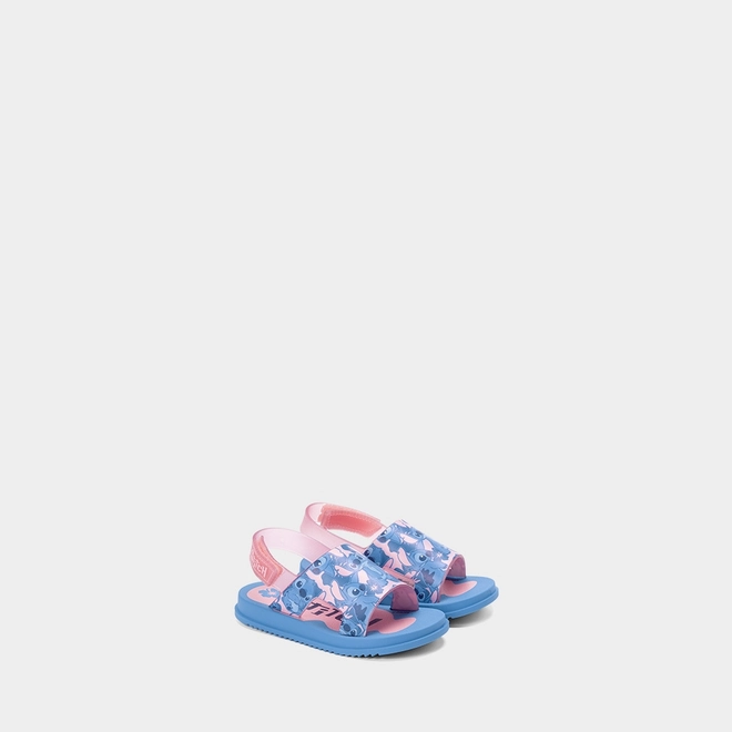 Sandália Bebê Grendene Kids + Brinde Maleta Do Stitch Azul