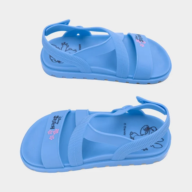 Sandália Infantil Grendene Kids + Brinde Bolsa Do Stitch Azul