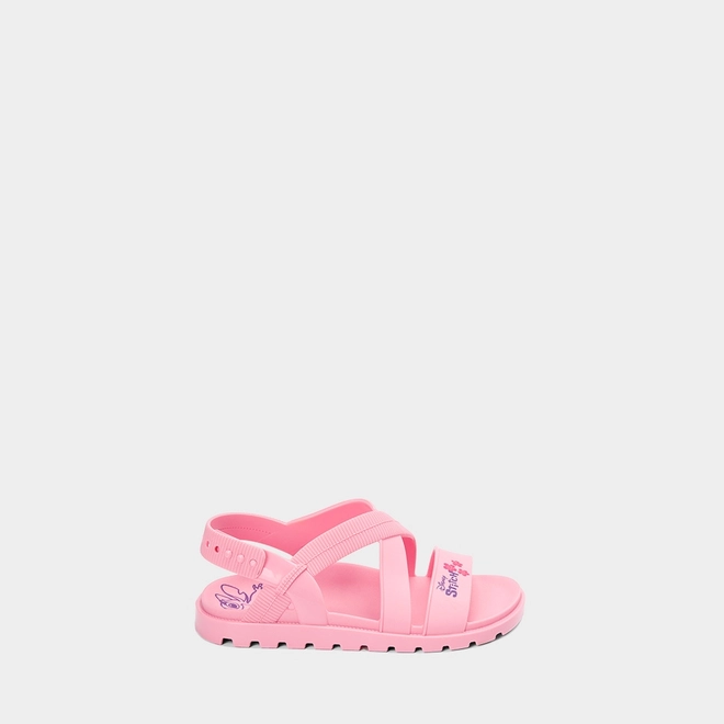 Sandália Infantil Grendene Kids + Brinde Bolsa Do Stitch Rosa