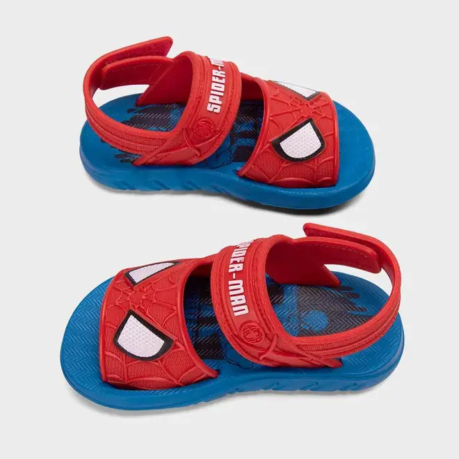 Sandália Infantil Grendene Kids Spider-Man + Brinde Furgão Com Lançador Azul & Vermelho
