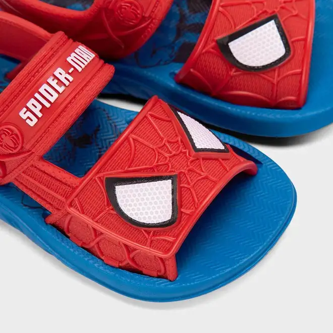 Sandália Infantil Grendene Kids Spider-Man + Brinde Furgão Com Lançador Azul & Vermelho
