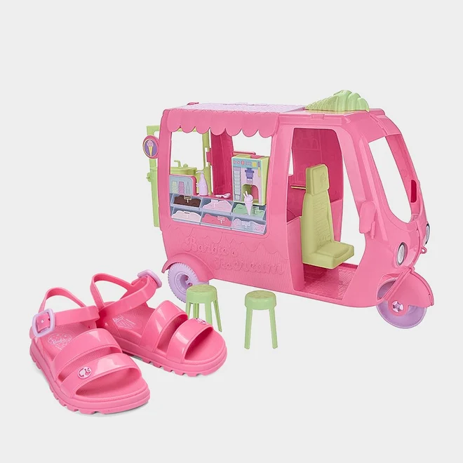 Sandália Infantil Grendene Kids + Brinde Sorveteria Da Barbie Rosa