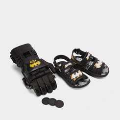Sandália Infantil Grendene Kids Liga Da Justiça + Brinde Lançador Batman Preto