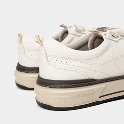 Tênis Casual Masculino Democrata Foster Couro Off White