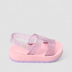 Sandália Infantil Zaxy Glitter Rosa & Lilás