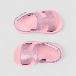 Sandália Infantil Zaxy Glitter Rosa & Lilás
