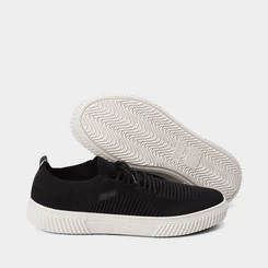 Tênis Actvitta Casual Masculino Tecido Knit Preto