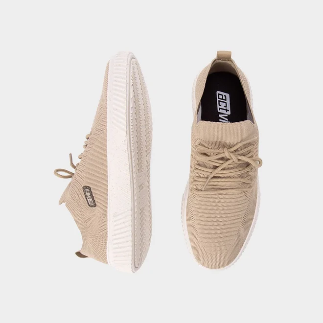 Tênis Casual Masculino Actvitta Gaspea Knit Bege