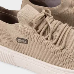 Tênis Casual Masculino Actvitta Gaspea Knit Bege