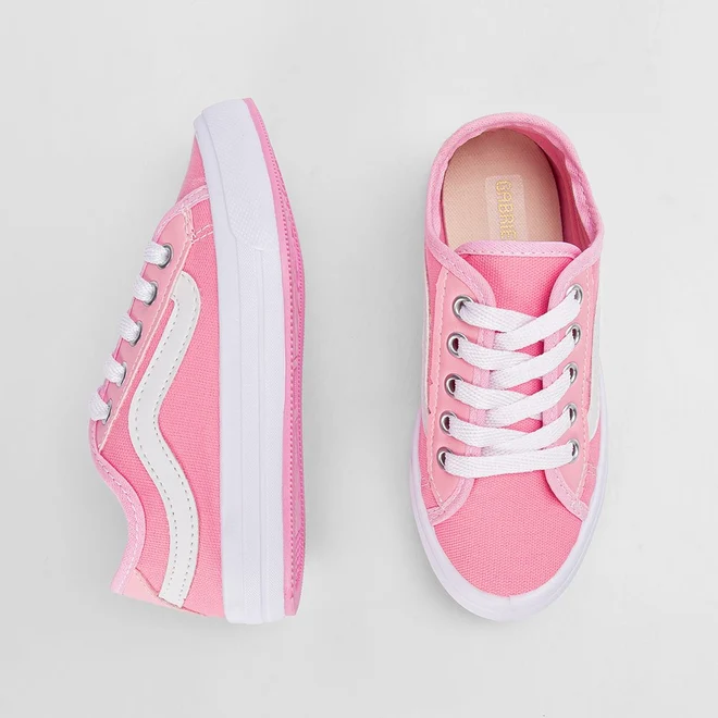 Tênis Casual Infantil Gabrielinha Rosa