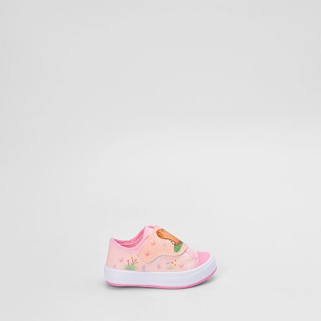 Tênis Casual Bebê Gabrielinha Capivara Glitter Rosa