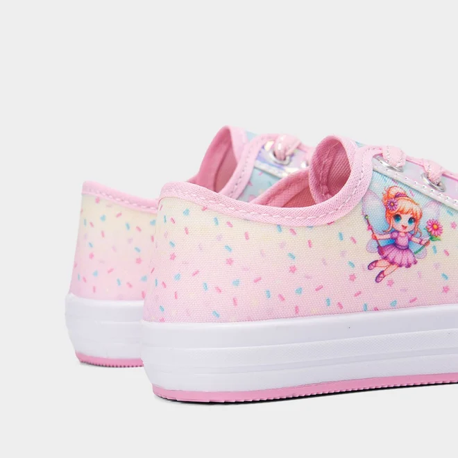 Tênis Casual Infantil Gabrielinha Fadinha Holográfico Rosa