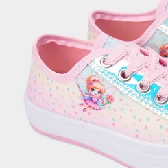 Tênis Casual Infantil Gabrielinha Fadinha Holográfico Rosa