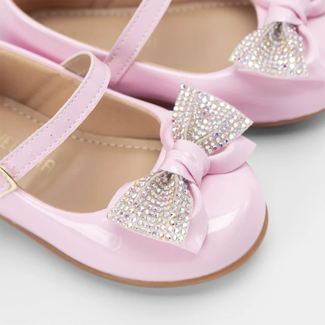 Sapatilha Boneca Infantil Gabrielinha Duplo Laço Strass Rosa