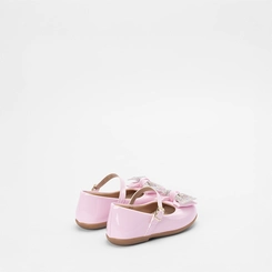 Sapatilha Boneca Infantil Gabrielinha Duplo Laço Strass Rosa